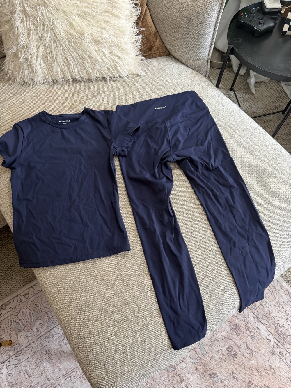 Adanola Navy Set- Tee & Leggings
